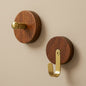 Wooden wall hook displayed as minimalist wall decor