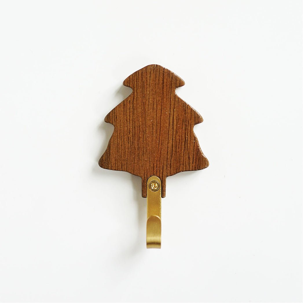 Wooden wall hook displayed as minimalist wall decor