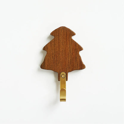 Wooden wall hook displayed as minimalist wall decor